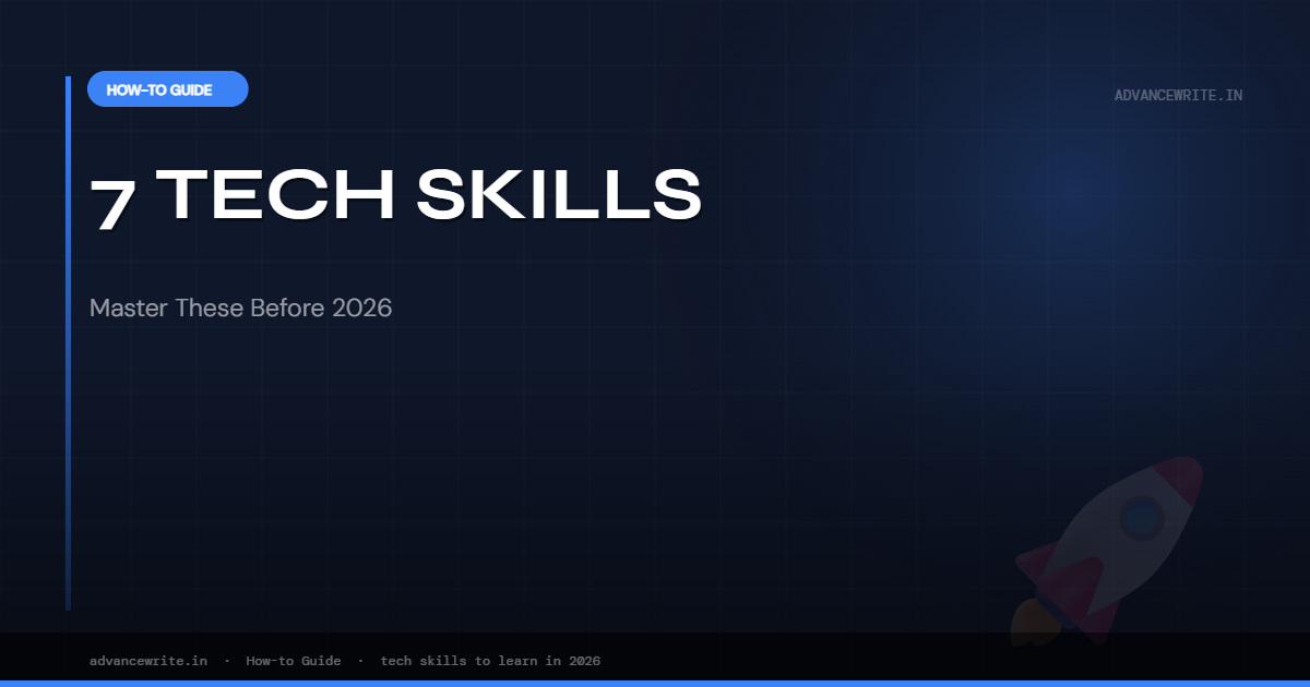 7 Essential Tech Skills to Learn in 2026 | Future-Proof Career